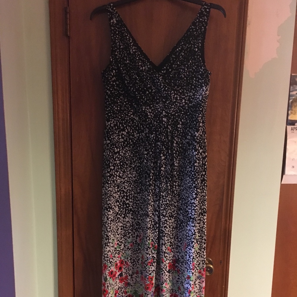 Chaps Floor Length Dress